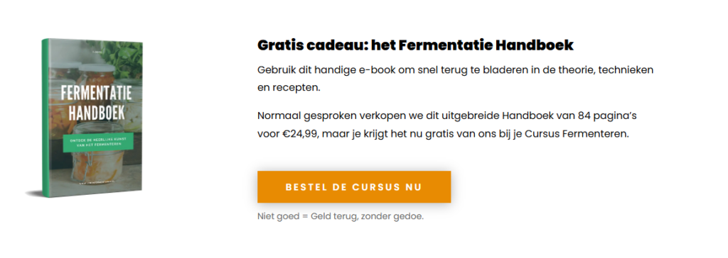cursus voor fermenteren voor beginners.

